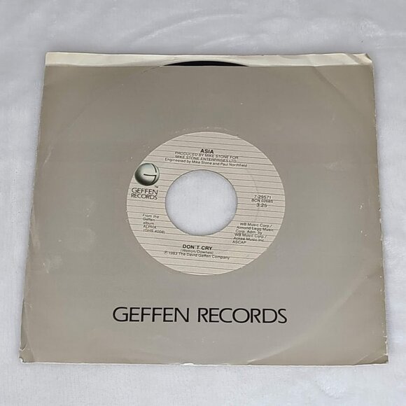 Asia Don t Cry / Daylight 45 RPM 1983 Geffen 7-29571 - Picture 2 of 8